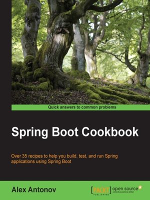 cover image of Spring Boot Cookbook